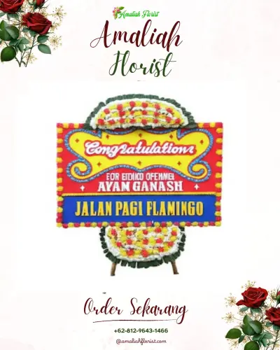 Bunga Papan Congratulation di Langkaplancar